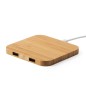 Dumiax - Drahtlos 10W. 2 USB Ausgänge | Bambus