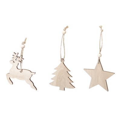 Tilmex - 3 Stück | Holz