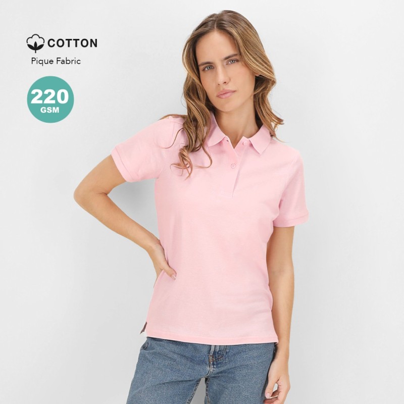 Erwachsene Frauen Farbe Polo-Shirt avec logo Koupan Erwachsene Frauen Farbe Polo-Shirt avec logo Koupan
