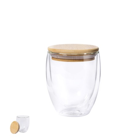 Nystre - 250 ml | Borosilikat Glas/ Bambus