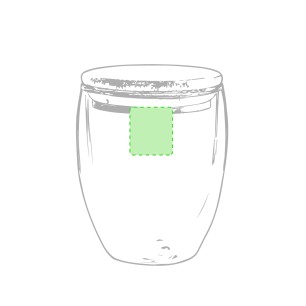 Nystre - 250 ml | Borosilikat Glas/ Bambus