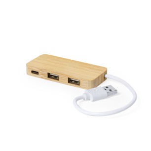 Norman - 1 Port Type C. 2 Ports USB 2.0 | Bambou