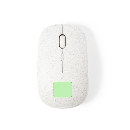 Estiky - Sans Fil. Optique. Bouton DPI. 1 Pile AA Non Incluse | Paille de Blé/ ABS