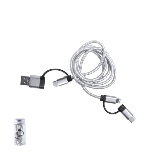 Trentex - Connexion Micro USB, Type C et Lightning 5V DC 2.4A | Alumin