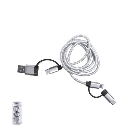 Trentex - Connexion Micro USB, Type C et Lightning 5V DC 2.4A | Alumin