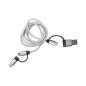 Trentex - Connexion Micro USB, Type C et Lightning 5V DC 2.4A | Aluminium