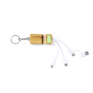 Drusek - Anschluss Micro USB, Typ C und Lightning 5V DC 2.4A | Bambus