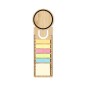 Tecin - 13 cm und 5". 25 Haftnotizen 4 x 4,45 cm. 125 Mini Haftnotizen 1,2 x 4,5 cm | Bambus