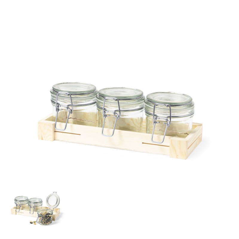 Gaby - 3 Stück. 230 ml | Glas/ Bambus
