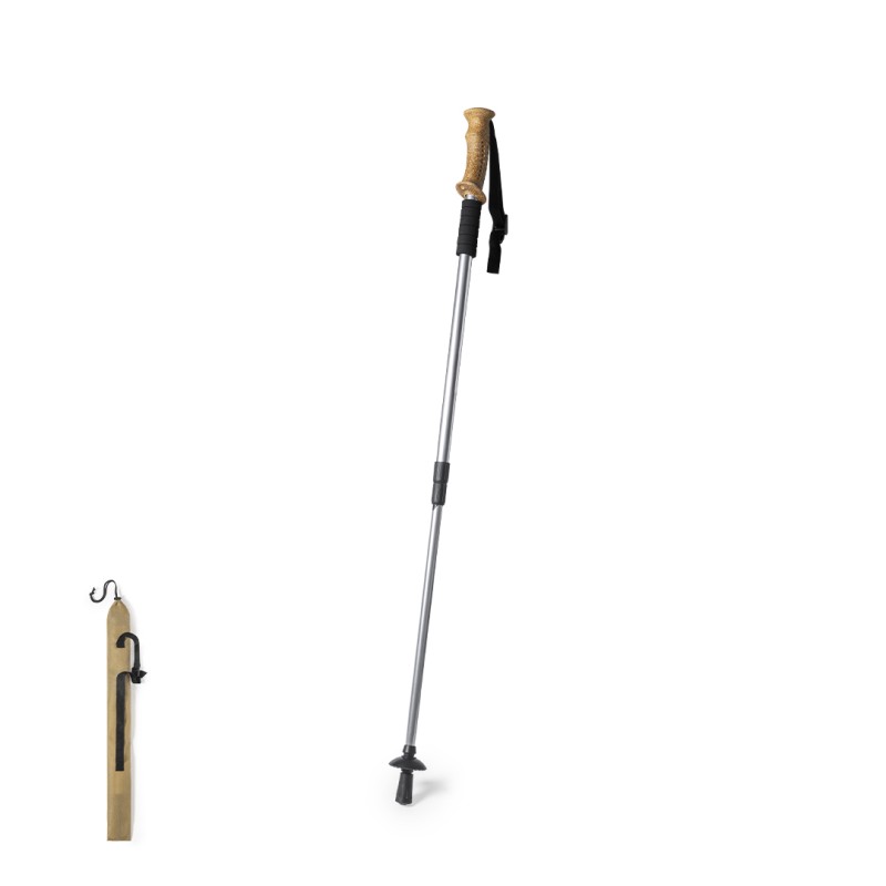 Caterpil - Pliable. Hauteur Réglable. Antichoc. Accessoire Neige. Étui T.N.T. | Aluminium/ Liège