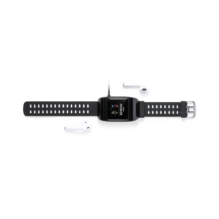 Pinsir - Connexion Bluetooth. Écran TFT 1,3". Écouteurs Incluses. Batterie 35 mAh/ Poste de Charge 300 mAh | Bracelet TPU