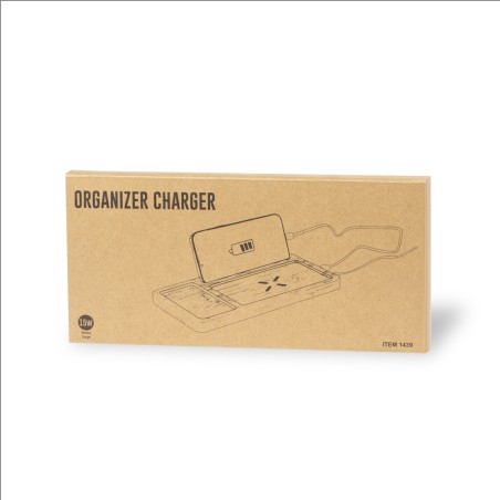 Golbar - Sans Fil 15W. Sortie USB | Bambou