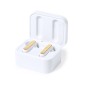 Billins - Sans Fil 10W. Connexion Bluetooth. Batterie 30 mAh/ Poste de Charge 300 mAh | Bambou/ ABS